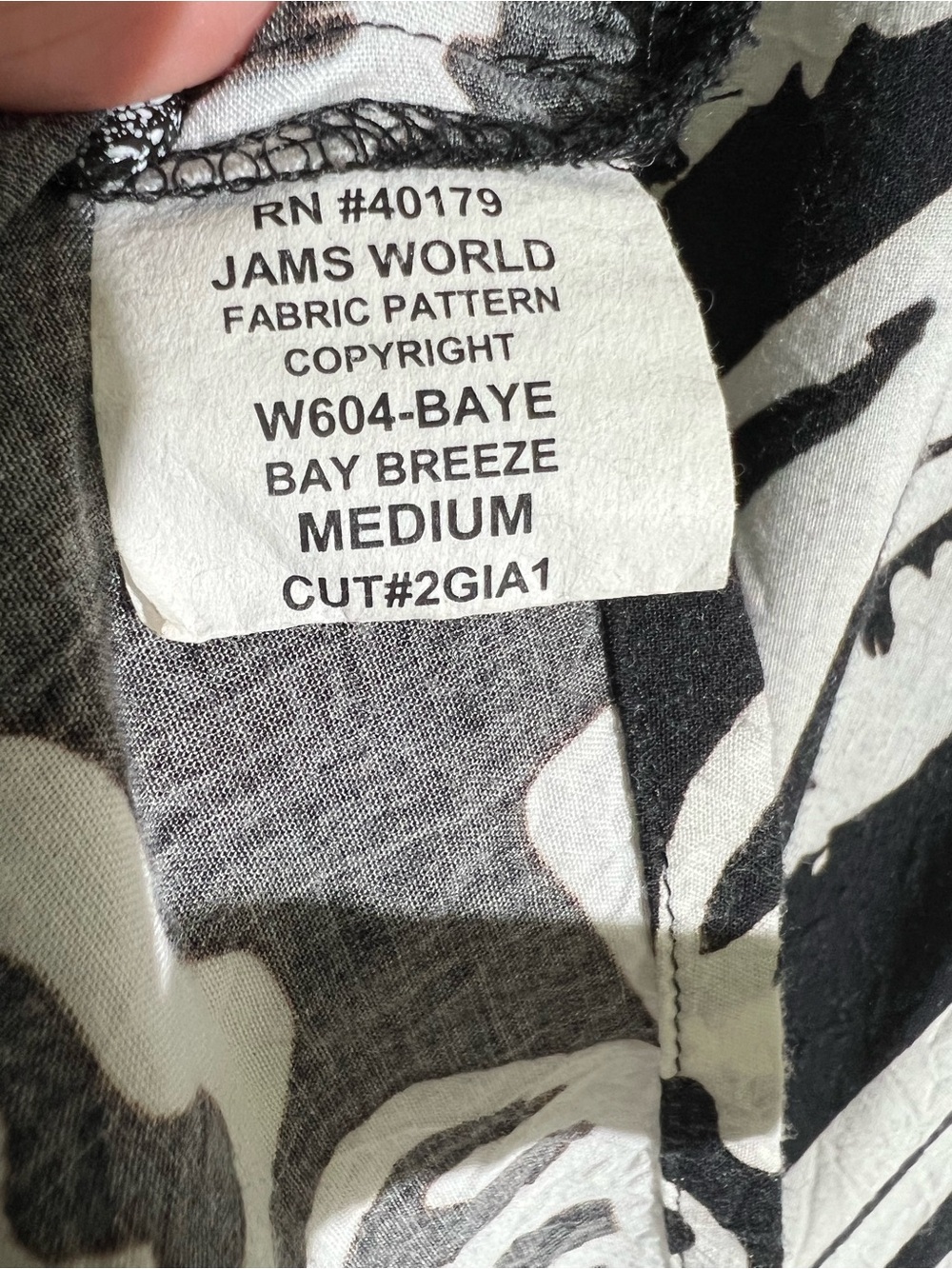 Authentic Jams World Bay Breeze Palm-Print Shirt - Picture 7 of 7
